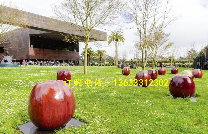 康大雕塑 專業(yè)定制不銹鋼雕塑 廣場不銹鋼水果雕塑擺件