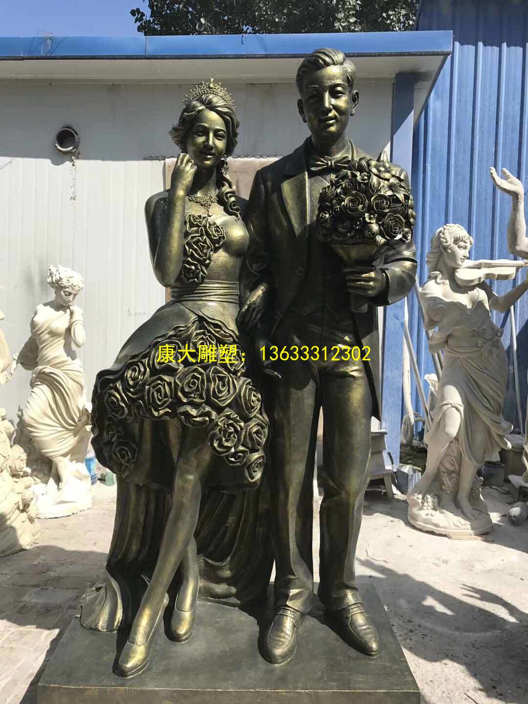 康大雕塑 玻璃鋼雕塑生產(chǎn)商 人物景觀雕塑