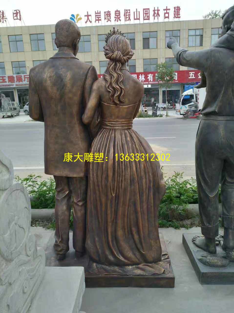 康大雕塑 人物景觀玻璃鋼雕塑報(bào)價(jià) 雕塑擺件