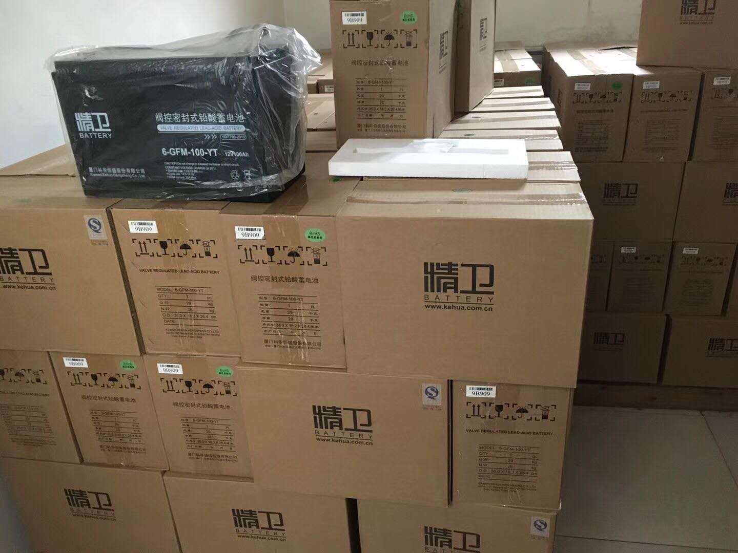 蒙古直銷精衛(wèi)12V100AH免蓄電池 發(fā)物流2天到北京