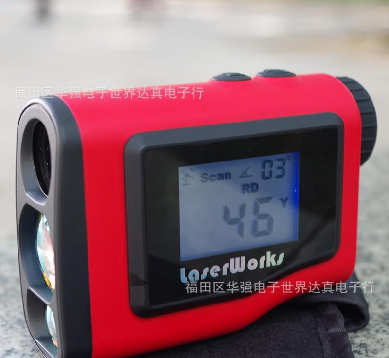 激光測距望遠(yuǎn)鏡6X25高精度1000米高爾夫?qū)S脺y距儀測量尺