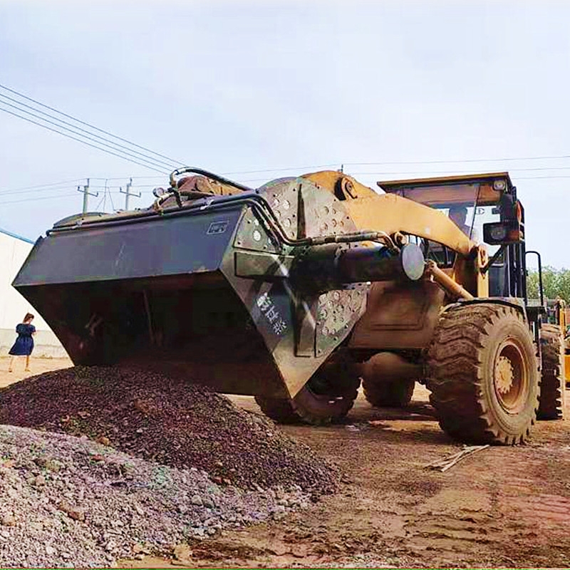 煙臺市鏟車安裝攪拌斗攪拌砂漿攪拌機