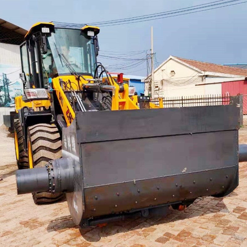 岳陽市全液壓操作攪拌斗鏟車不用電源可以工作攪拌斗鏟車