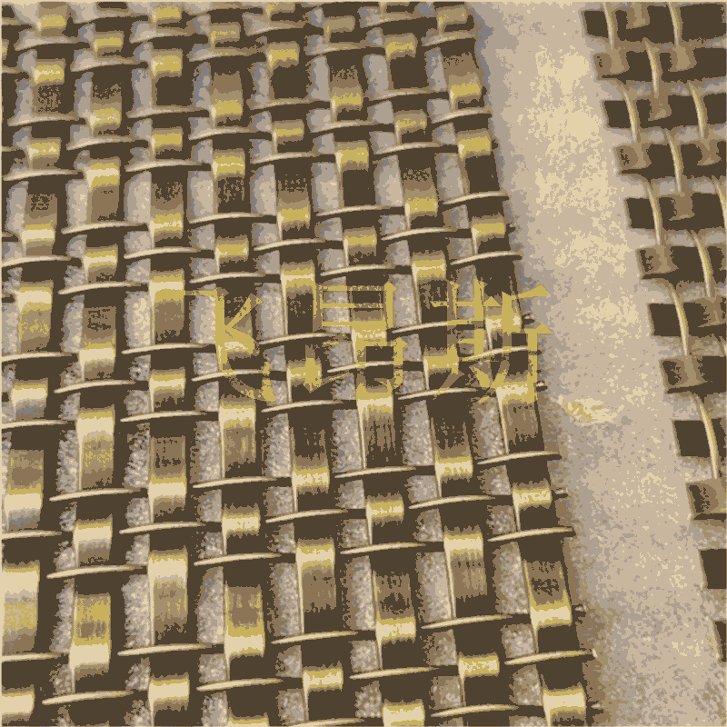 不銹鋼吊頂金屬裝飾網 軋花編織網 環(huán)形勾花網展廳鏤空裝飾網