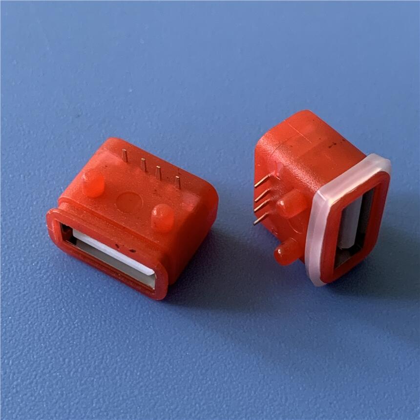 AĸwPʽˮ USB 4P/90Ȳˮĸ IP67ˮȼ(j) ˮzȦ