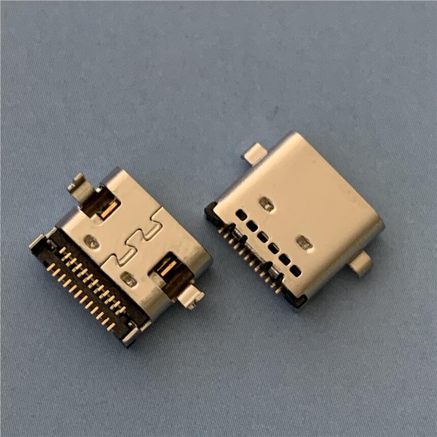 TYPE C沉板1.6雙貼母座 USB 3.1 24P沉板雙排貼片SMT插座 沉板1.6