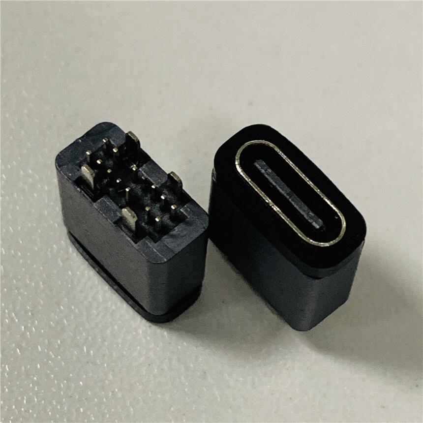14P 立式直插防水母座 TYPE-C 14P防水直立式插板 IP67防水等級(jí)