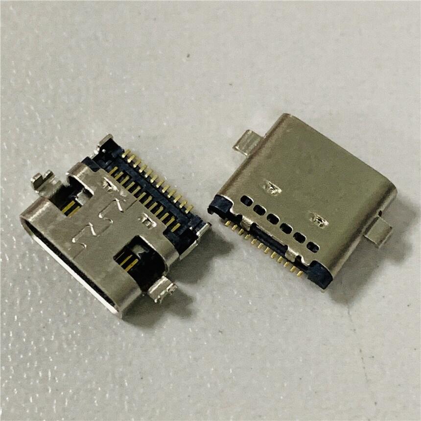 TYPE-C 沉板1.6雙排貼片母座 3.1 24PIN兩腳沉板1.6SMT雙排插座