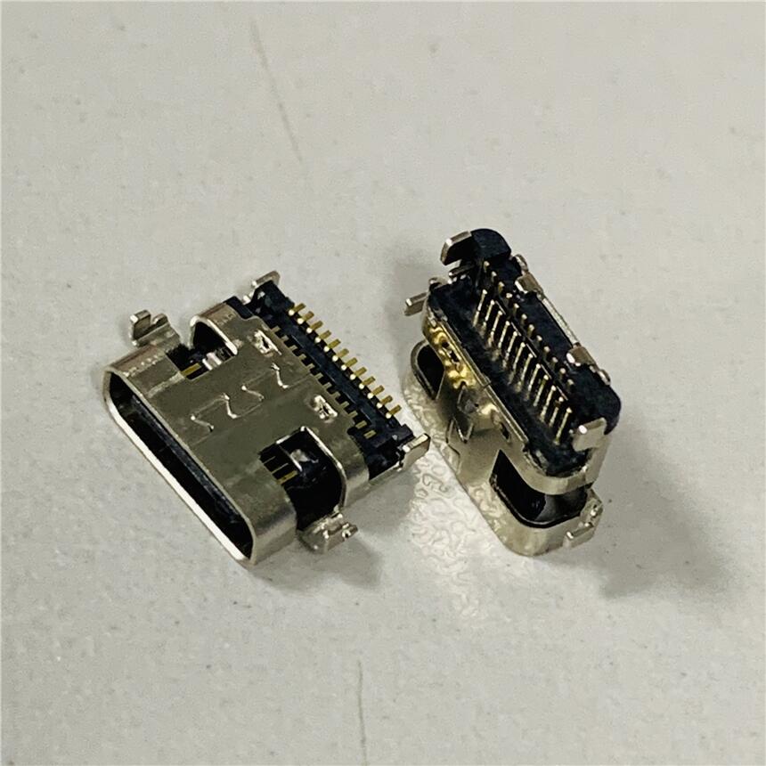 TYPE C 24P沉板1.6母座 3.1 雙貼插座 24P沉板1.6 雙排貼片SMT插座