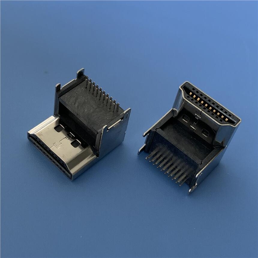 HDMI墊高公頭 19P hdmi四腳插板DIP 加高插頭 音頻插頭HDMI加高公頭