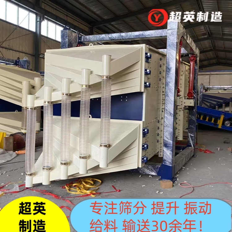 木粉封閉式篩分機械廠家 方形搖擺篩 木片木屑篩分設備