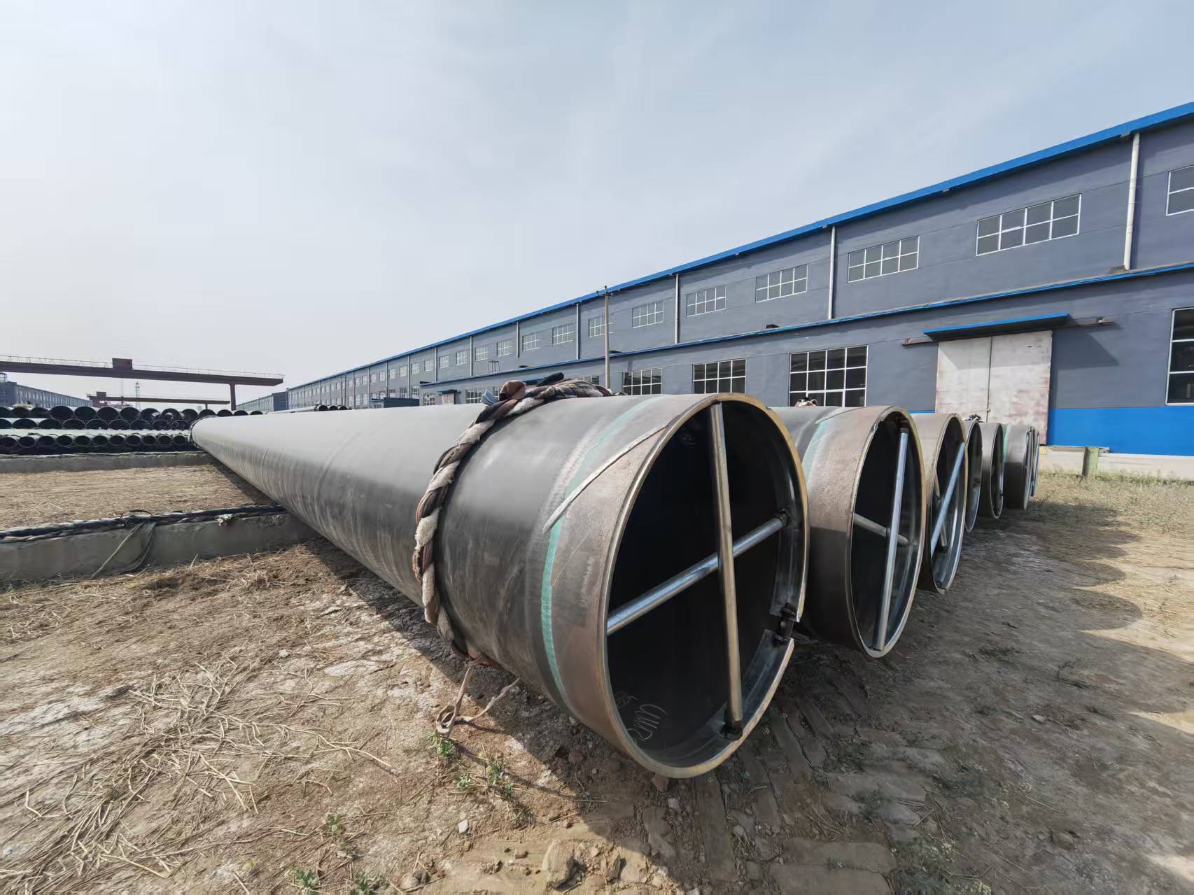 920*10化工循環(huán)水防腐鋼管SY/T5037外3pe防腐加強級螺旋鋼管