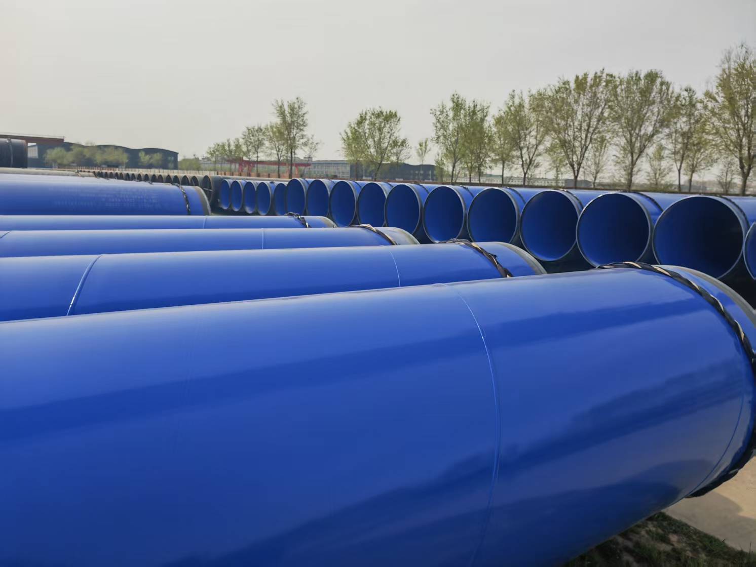 1020*10國標大口徑螺旋鋼管供水防腐內外涂塑復合鋼管