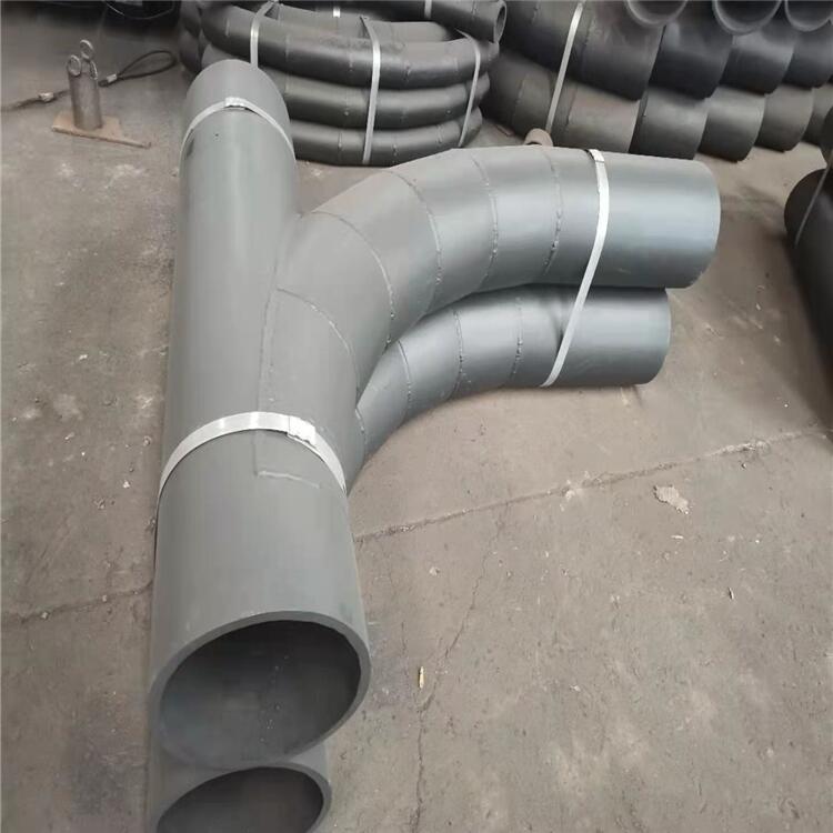 背包式耐磨三通價(jià)格 遼寧盤錦人字形陶瓷耐磨三通 齊豐管道