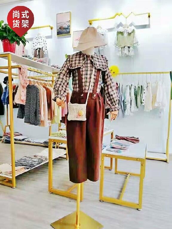 衡水服裝展示架供應(yīng)商 兒童服裝店貨架 門口展示架