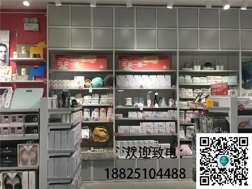 湘潭市飾品道具 咿呀母嬰用品店貨架 諾米母嬰店設計