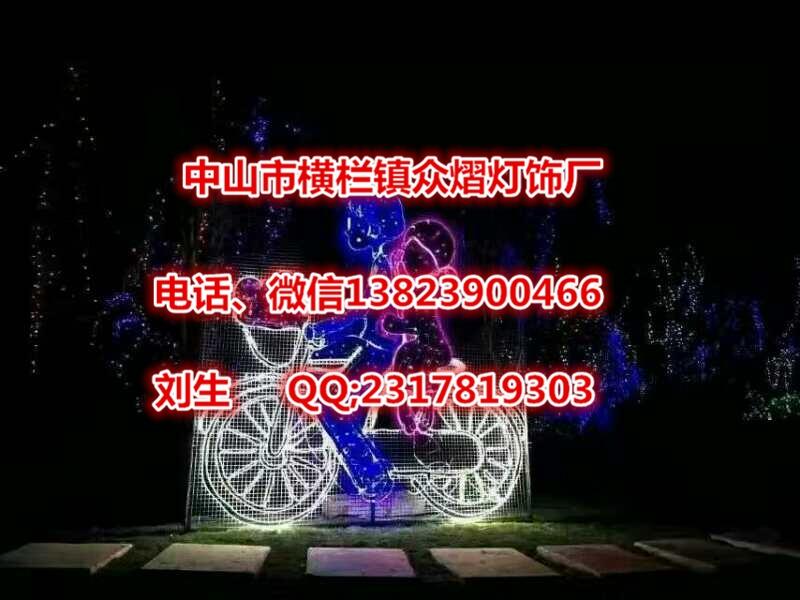 2019燈展燈會(huì) 夢(mèng)幻燈光節(jié) 七夕節(jié)戀人單車造型燈