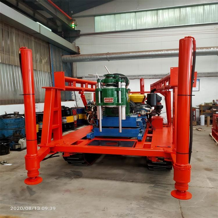 帶電啟動文登200立軸取芯鉆機(jī) 柴電兩用地基勘探鉆機(jī)