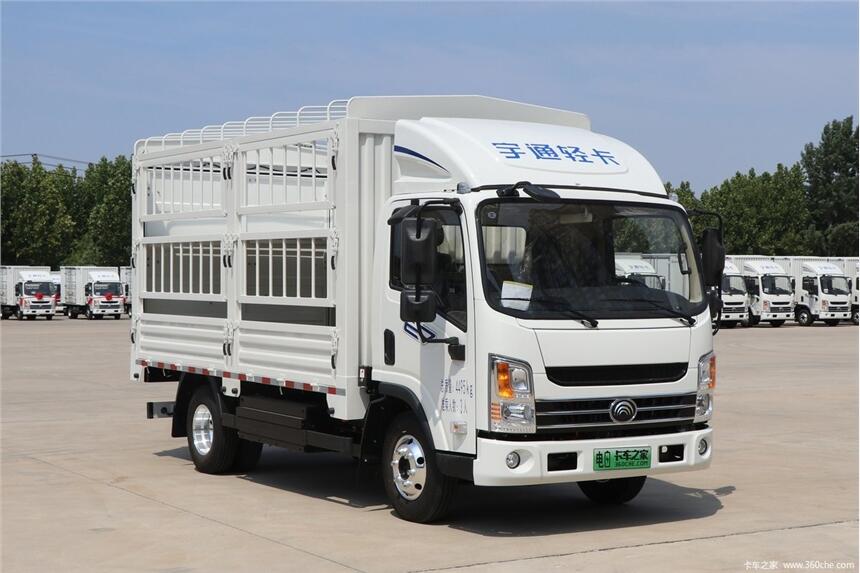 供應(yīng)宇通新能源4米2倉柵載貨車價(jià)格