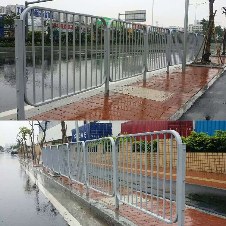 江門機非防護欄 馬路兩側隔離圍欄 道路防護欄定制