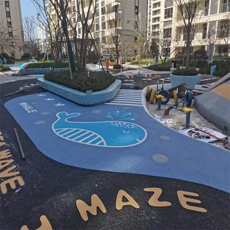 小區(qū)塑膠地坪 塑膠跑道施工