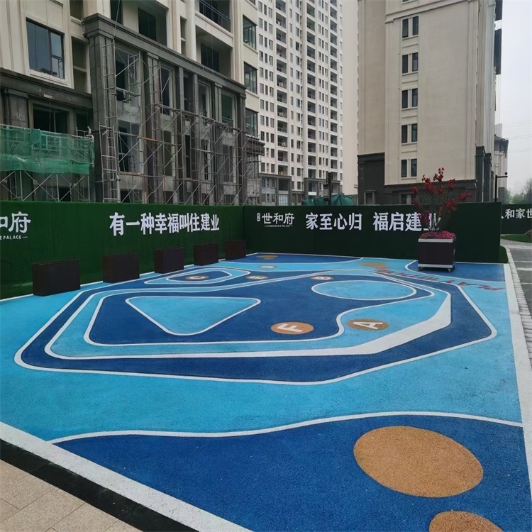 舟山小區(qū)塑膠地坪施工廠家