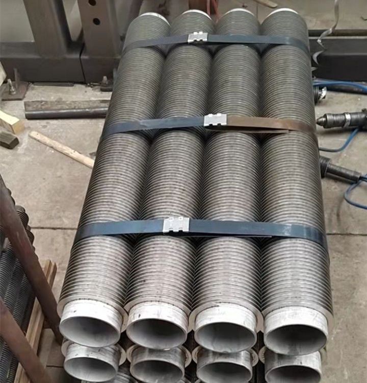 水泥窯燒結(jié)冷卻機余熱鍋爐用開齒螺旋鰭片管高頻焊齒型翅片換熱管