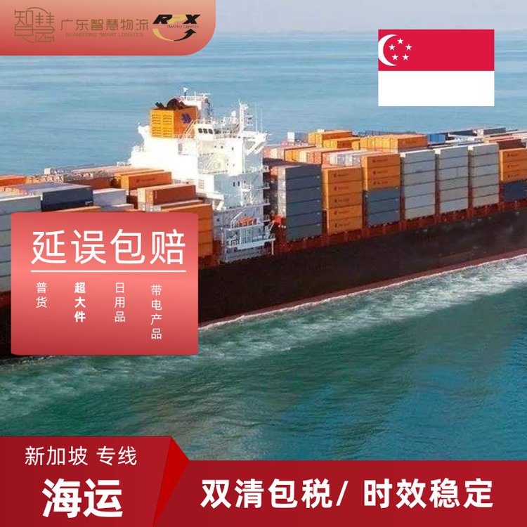 智慧物流食品化妝品家具中國到新加坡拼箱海運雙清門到門