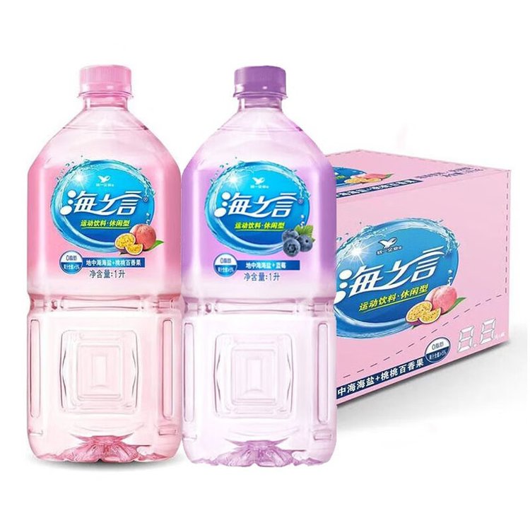 海之言藍莓\/桃桃百香果1L重慶飲料批發(fā)中心