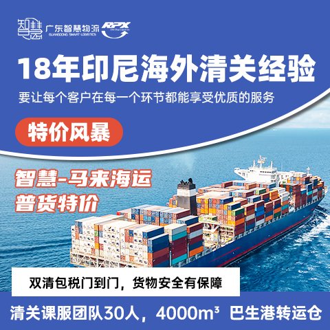 智慧國際物流跨境電商印尼雙清到門貨運(yùn)專線