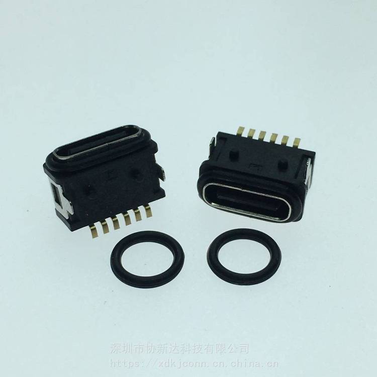 USBˮĸTYPECPʽǰNˮ6PIN180SMTˮIPX8ˮȼ(j)