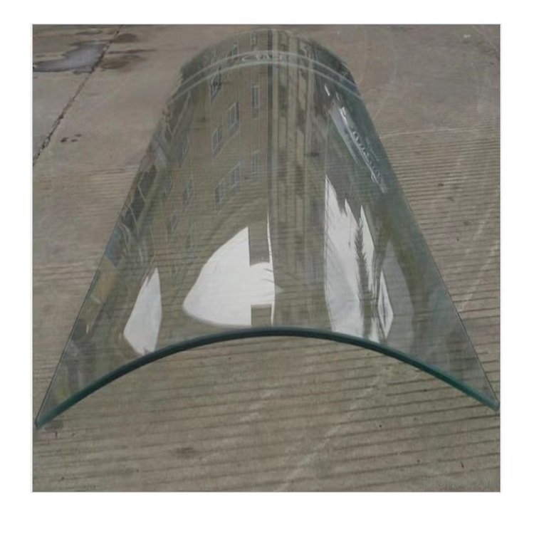 源頭工廠定制熱彎玻璃雙多曲面鋼化玻璃普白超白建筑裝飾