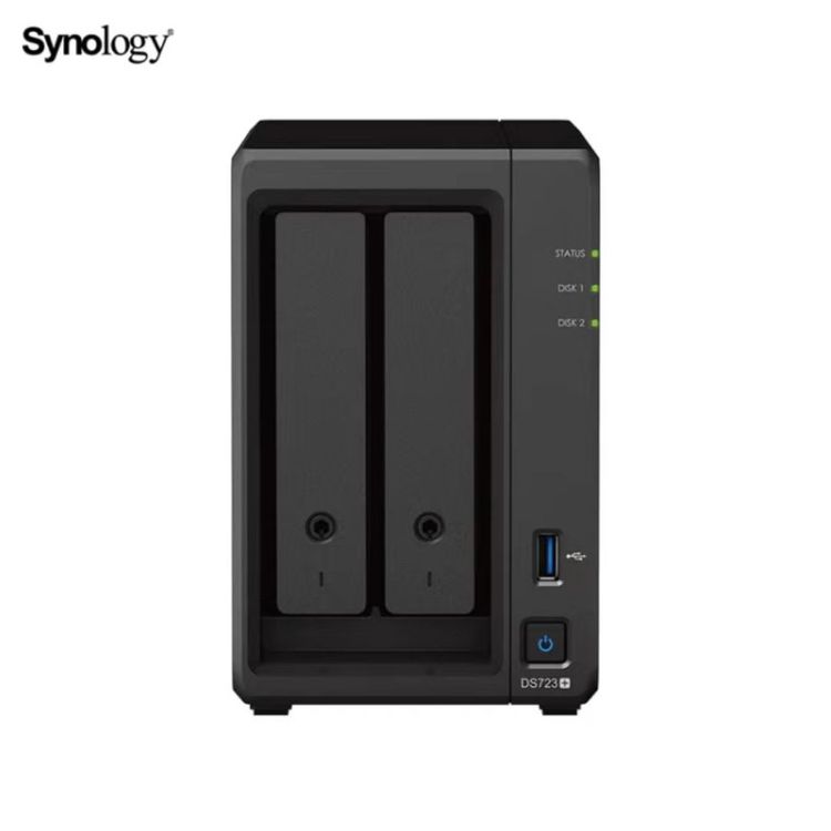 群暉(Synology)DS723 2盤位NAS小企業(yè)\/家用網(wǎng)絡(luò)存儲含硬盤好價