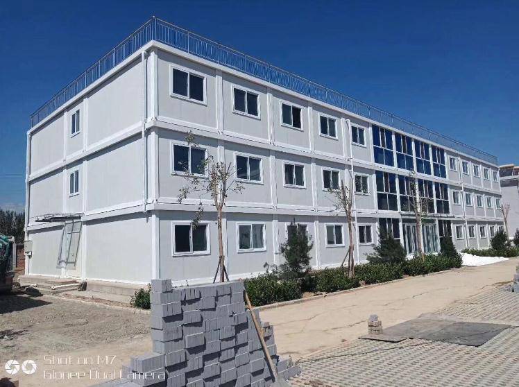 ***菏澤雙層彩鋼活動房集裝箱打包箱臨建房