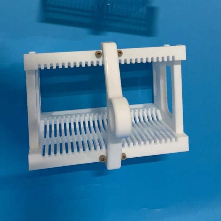 硅片清洗架帶器皿四氟花籃鐵氟龍硅片清洗夾耐腐蝕耐高溫可定制