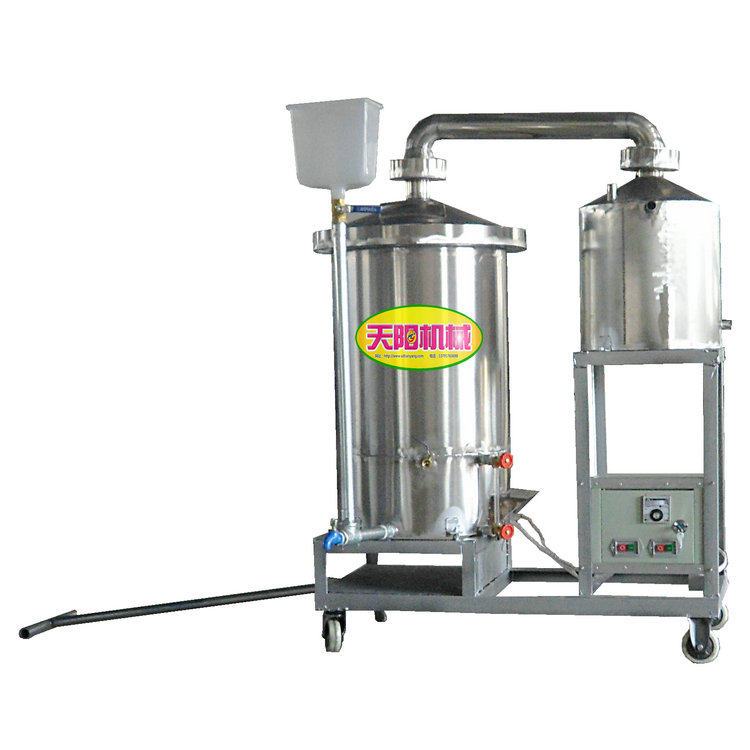 家庭作坊小型烤酒機(jī)每鍋50斤投糧白酒釀酒設(shè)備